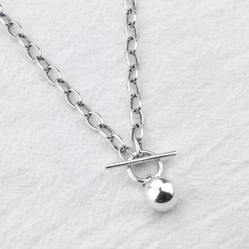 NEW 19” 925 STERLING STERLING ROUND BEAD NECKLACE, NICE NECKLACE, CUTE NECKLACE - Picture 6 of 6